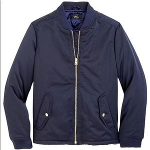 J.Crew Women's Bomber Jacket Size S Navy Blue